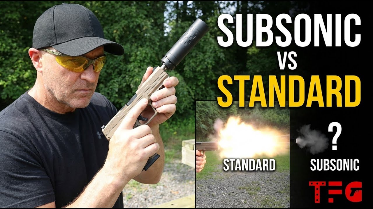 Subsonic vs Standard 5.7x28mm | Suppressed Handgun Test