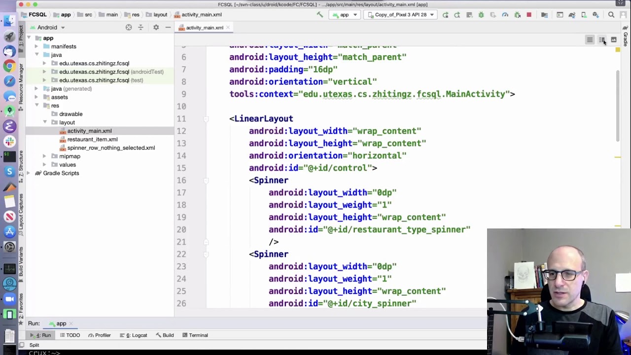 Demo for our flipped classroom on SQL for Android