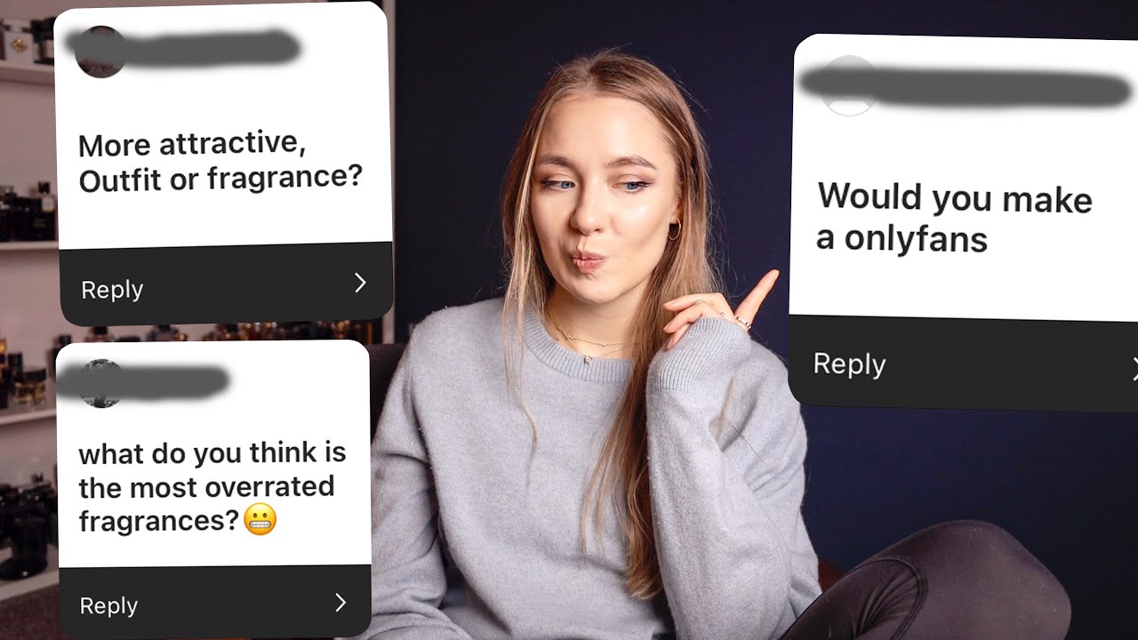 Q&A ⚡️ onlyfans 💧more sexy: outfit or fragrance? 💧 my accent 💧 frags I don't like...