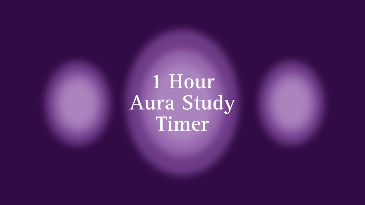 1-Hour Purple Heart Aura Study Timer: Immerse Yourself in Undisturbed Concentration