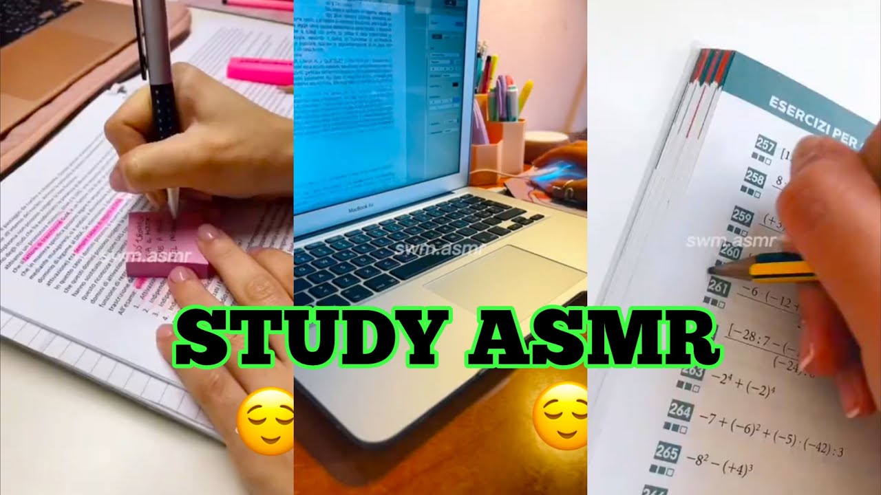 📝💻📚Study With Me ASMR | Aesthetic Study With Me ASMR | Study Motivation