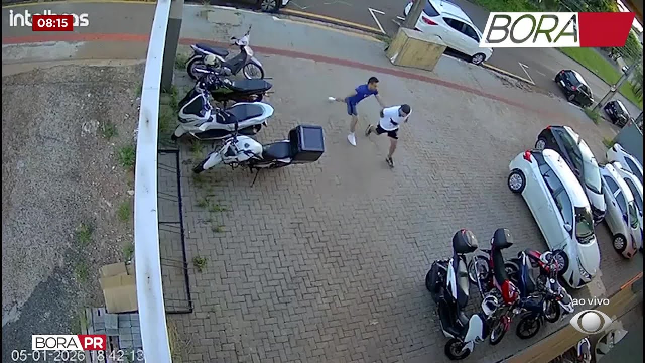 C&acirc;mera flagra homem esfaqueado em academia em Londrina