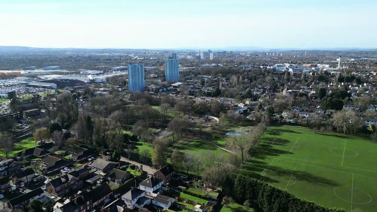 Wednesfield from above - DJI Mini 3 Pro