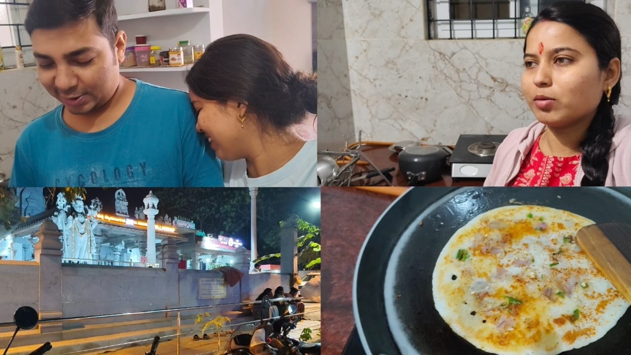 আজ সকাল সকাল হলো Smoothie কান্ড | বিকেলে  একটু temple এ গেলাম 