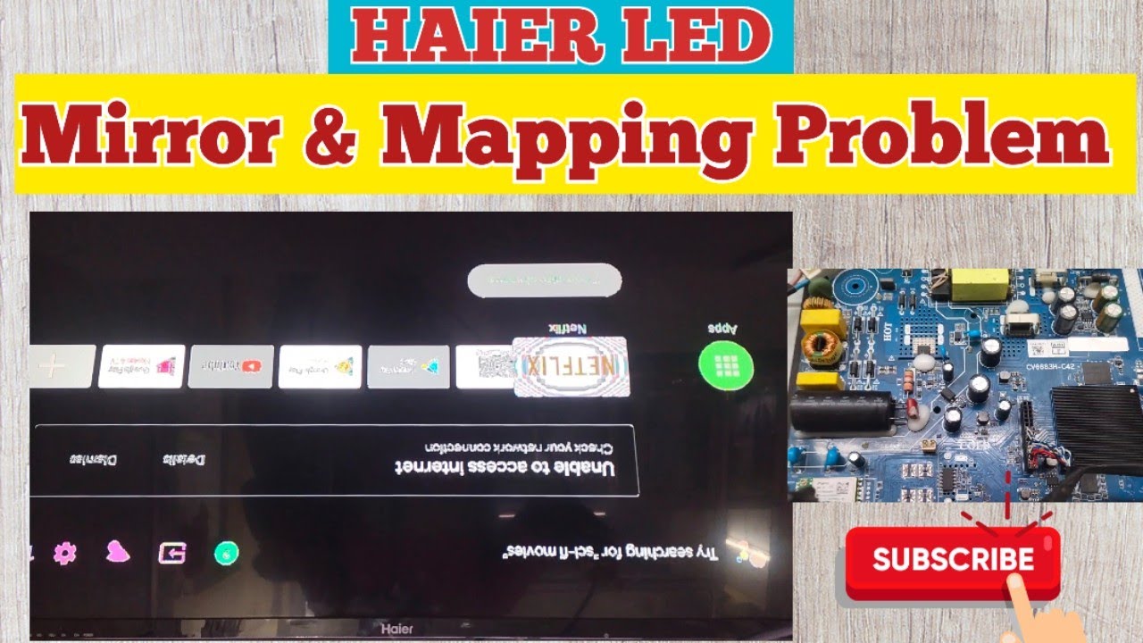 Решение проблемы зеркального изображения на светодиодном телевизоре Haier🔥Как исправить зеркально...