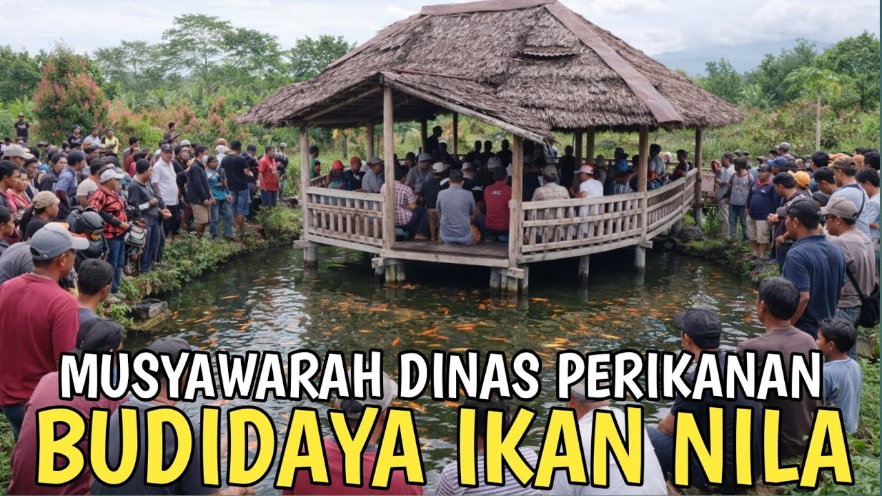 MENGHADIRI, MUSYAWARAH BUDIDAYA IKAN NILA, DARI DINAS PERIKANAN ,TRANSMIGRASI KALIMANTAN 
