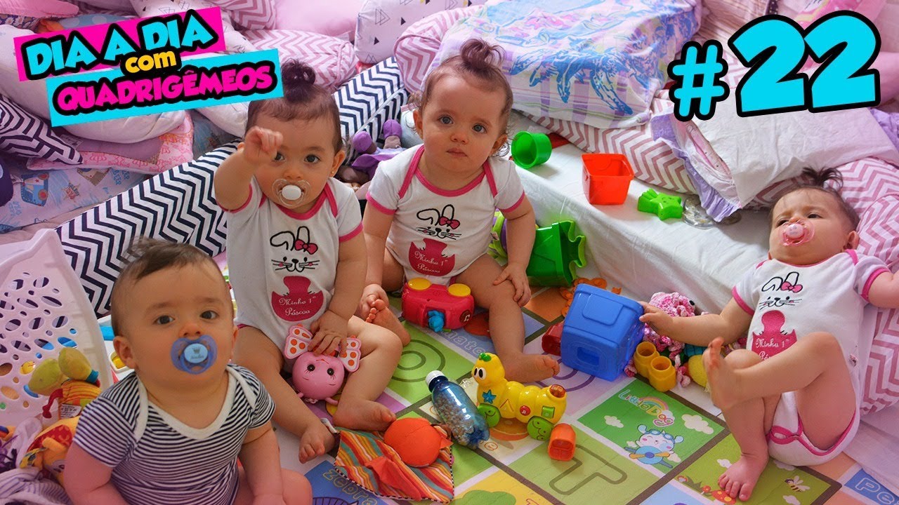 ROTINA DA MANHÃ DO QUARTETO - Dia a Dia com Quadrigêmeos #22