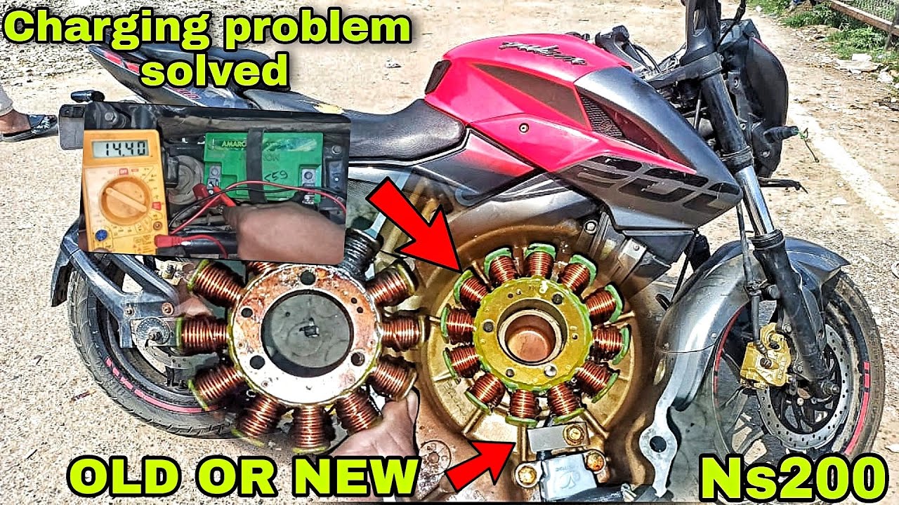 बैटरी चार्जिंग की समस्या NS200 🧐 | Charging Problem Resolve | #Gadi Wale Baba #viral #engine #bajaj