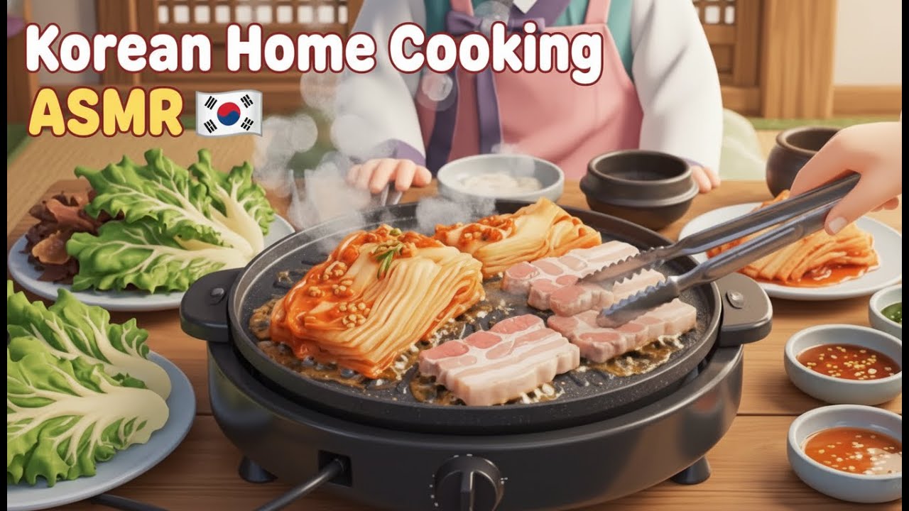Korean Home Cooking ASMR 🇰🇷🍚 | Cozy Korean Meal Made from Scratch I AI Content Creation Universe