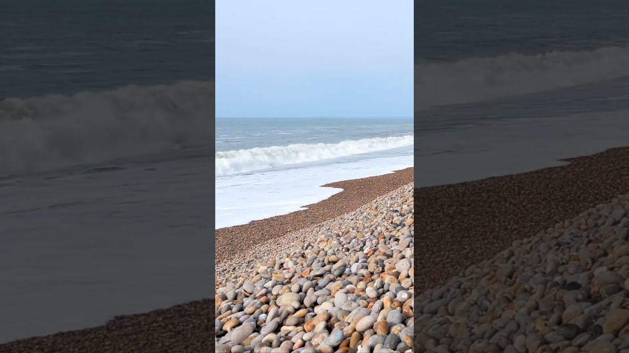Calm sea sounds, Chesil Beach, Dorset  #relaxingsounds #peacefulwaves #oceanasmr