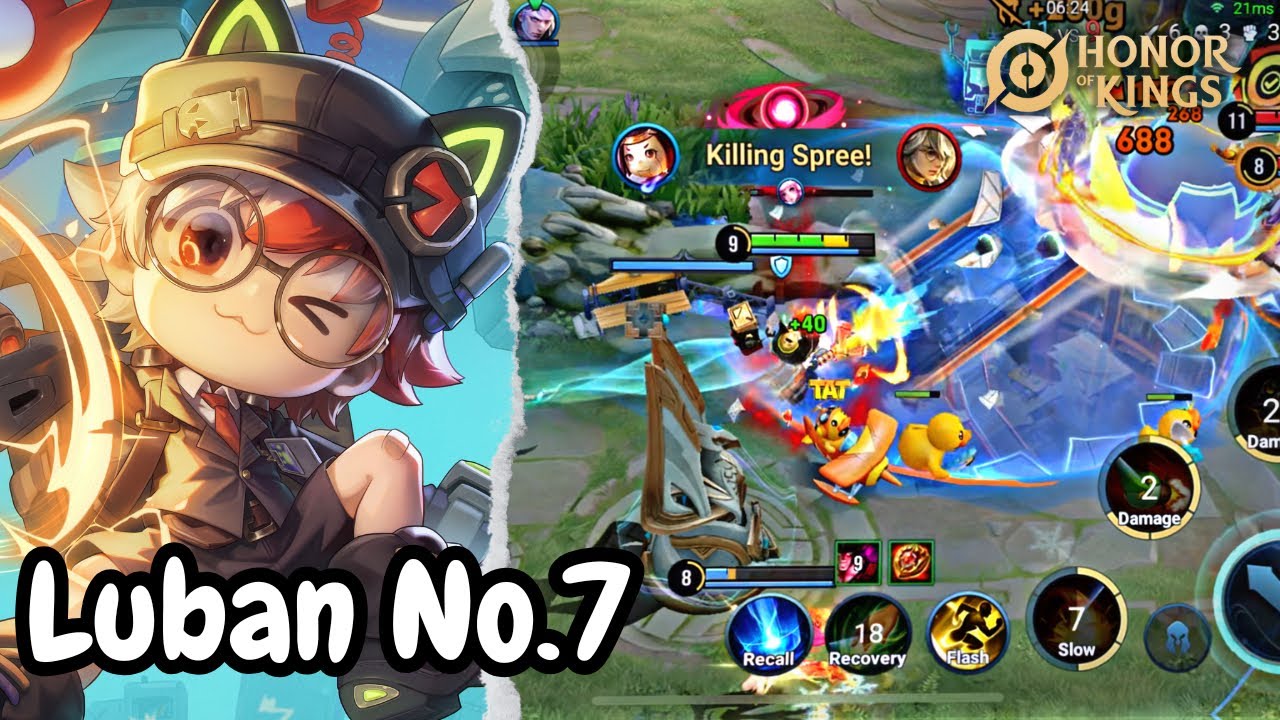 Review Skin Manga Crossover - Luban No.7 | Honor of Kings Gameplay