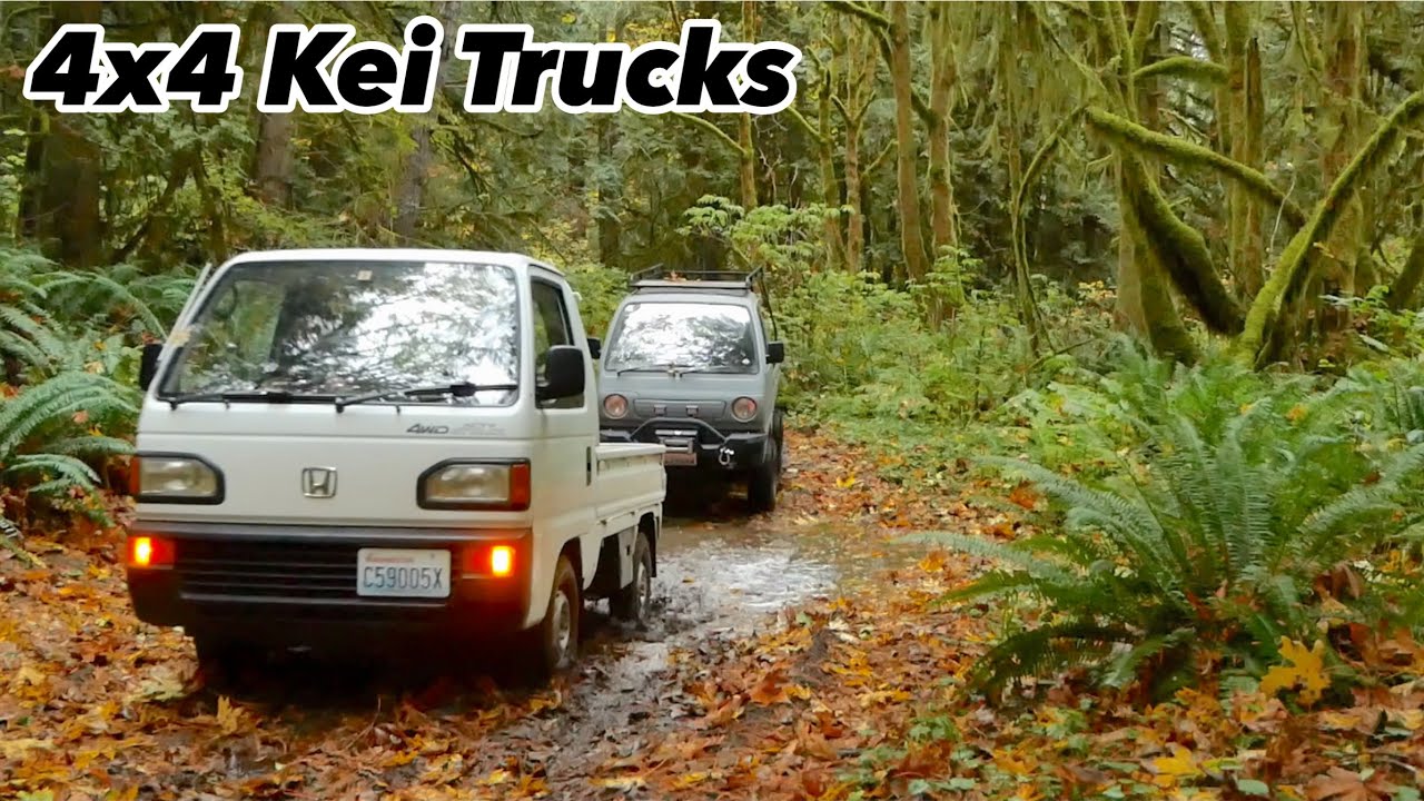 Внедорожные грузовики JDM 4x4 Kei: Suzuki Carry, Honda Acty Attack