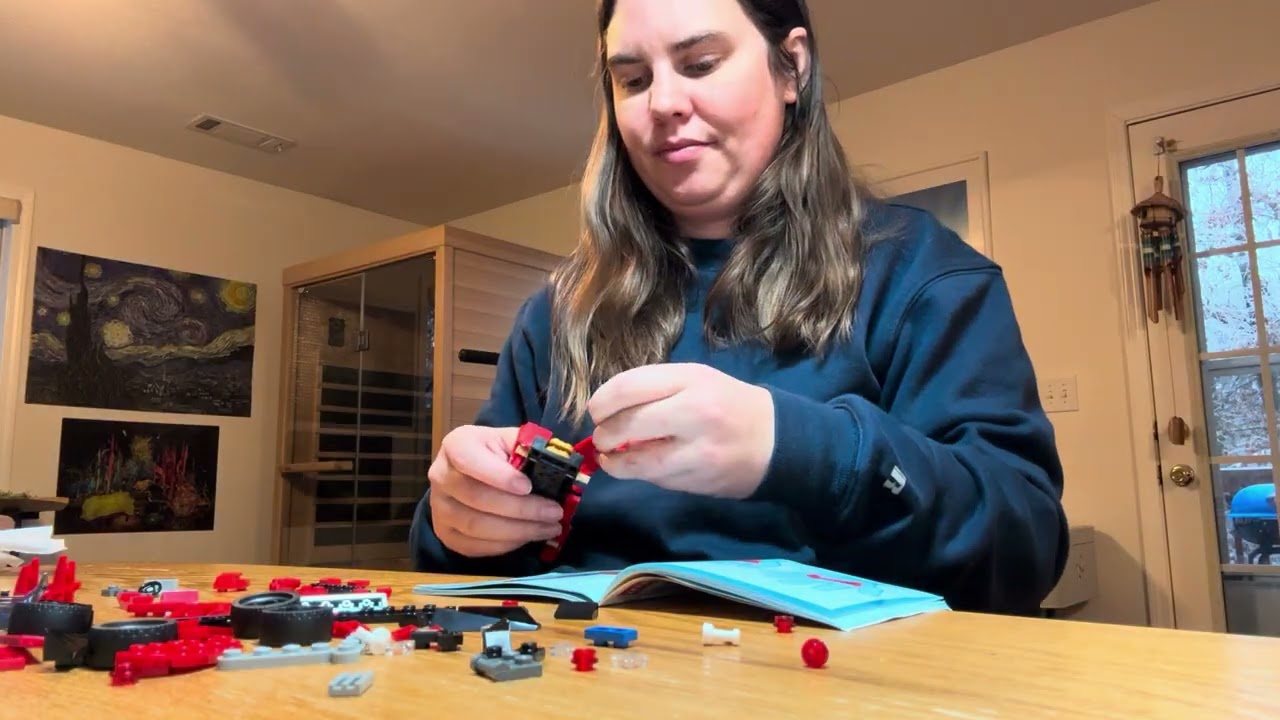 Building the LEGO red Sports Car