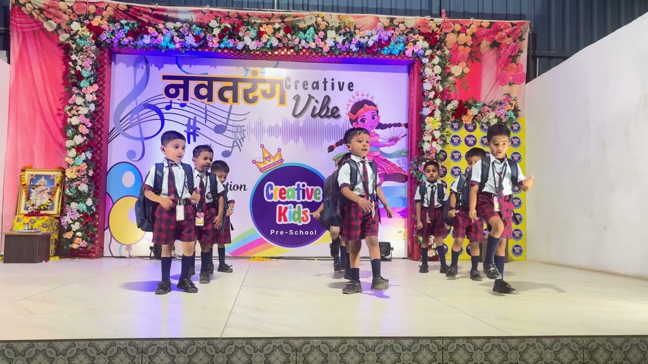 “School Chale Hum” – वार्षिक स्नेहसंमेलनातील सुंदर सादरीकरण 📚Creative Kids Pre-School, Mouje Vadgaon
