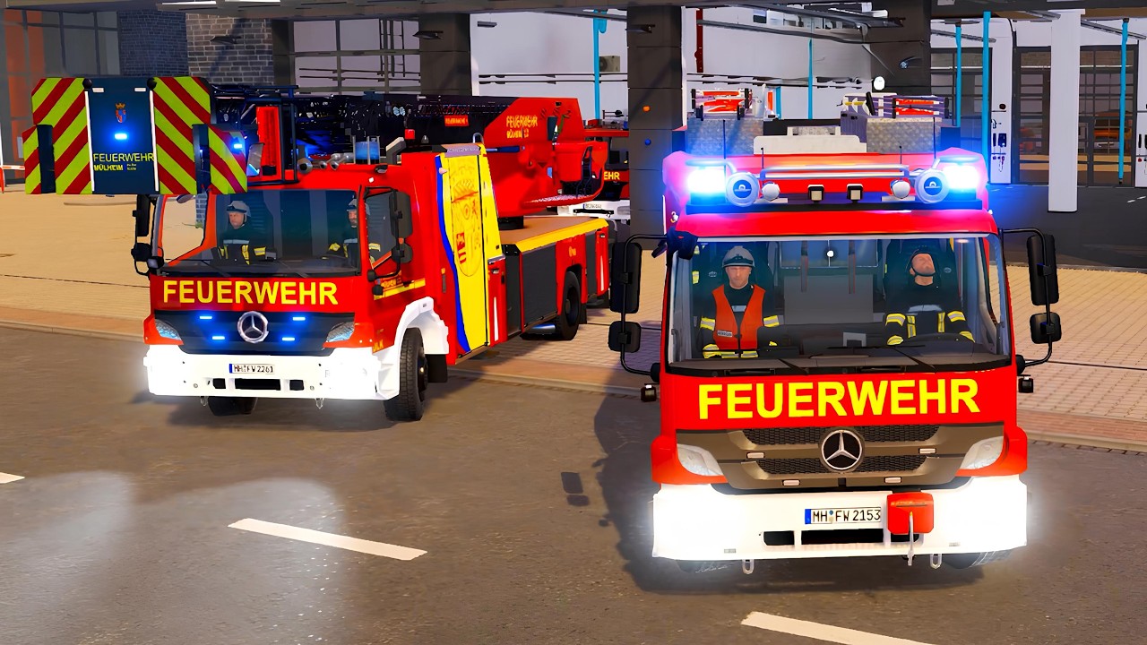 Emergency Call 112 - German Firefighters Mülheim Skin Showcase! 4K