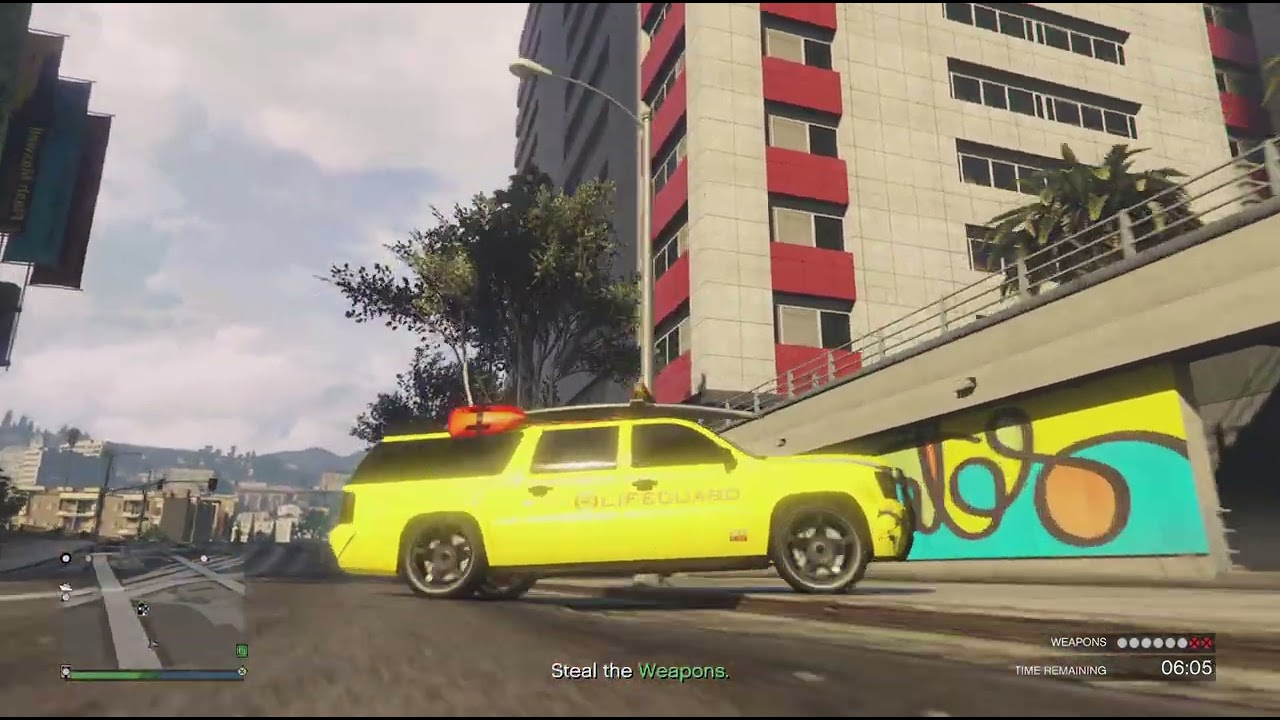 Trolling the session with a lifeguard vehicle
