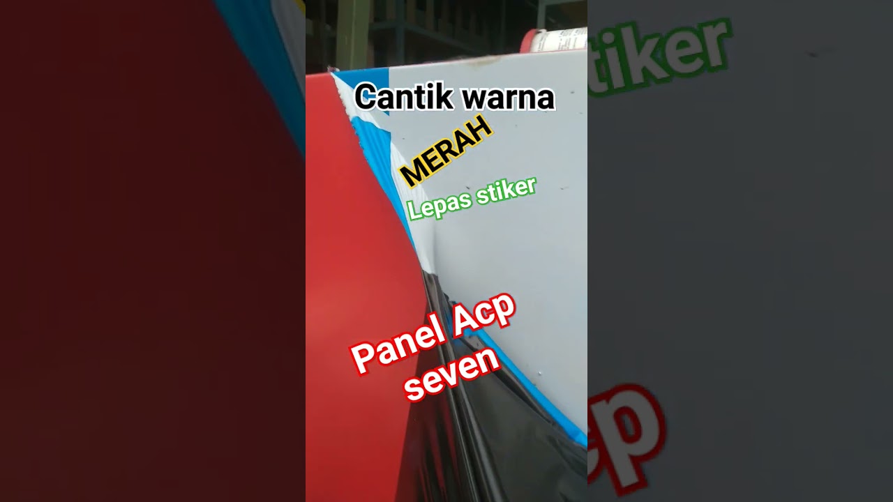 LEPAS STIKER PANEL COMBOSIT ACP #SHORTS