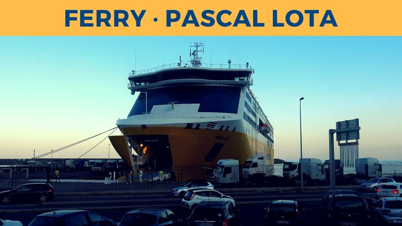 Departure of ferry PASCAL LOTA, Bastia (Corsica & Sardinia Ferries)