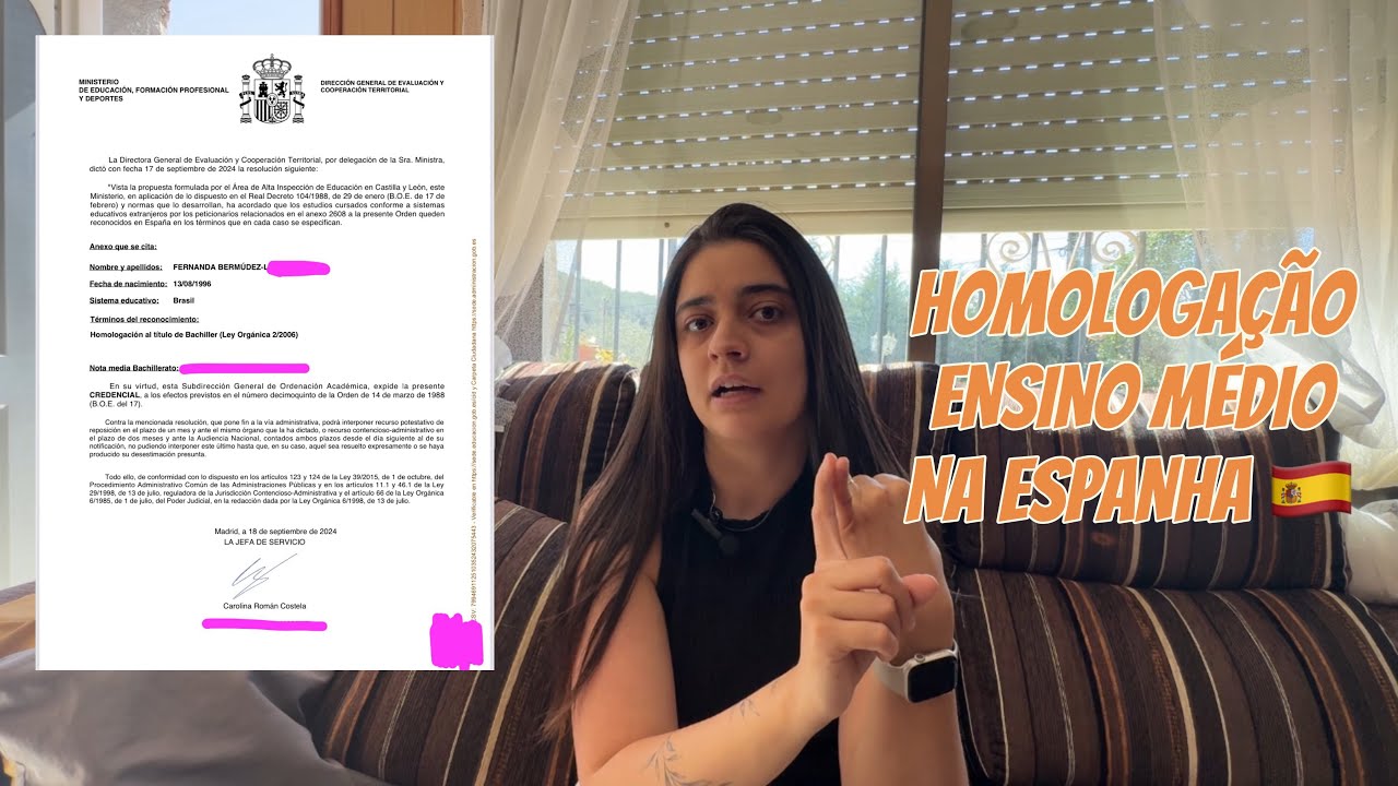 #15 COMO HOMOLOGAR O ENSINO M&Eacute;DIO NA ESPANHA? 🇪🇸