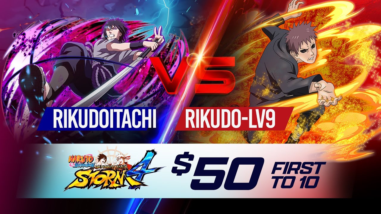 RIKUDOITACHI Vs RIKUDO-LV9 | $50 FT10 [Rules] | Naruto Storm 4