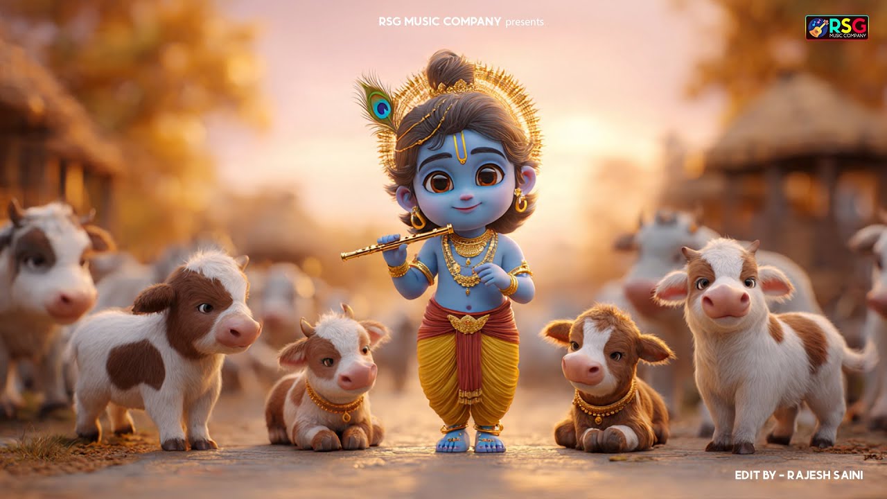 छोटी छोटी गैया छोटे छोटे ग्वाल। Choti Choti Gaiya Chote Chote Gwal। 