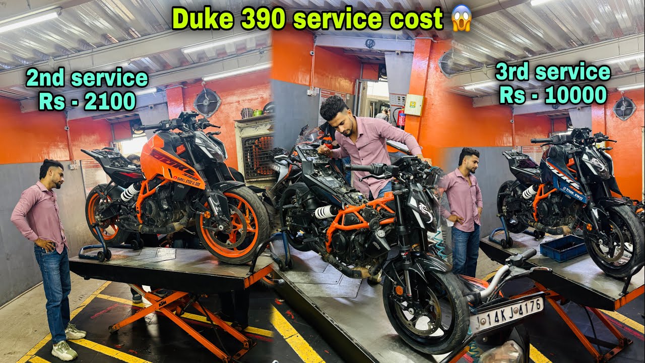 Duke 390 gen3 service cost 😱 || 2nd & 3rd service cost ? 