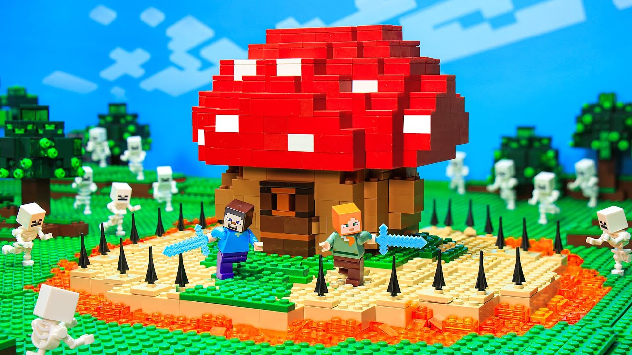 100 дней в мире Лего Майнкрафт - Алекс и Стив Лайф | Лучшее из Brickmine #2