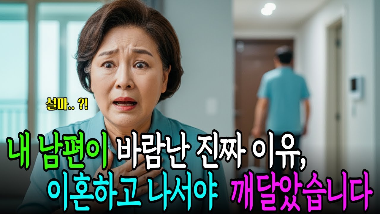 남편 외도의 진짜 이유, 이혼하고 나서야 깨달았습니다 | 반전사연 | 인생사연 | 노후사연 | 황혼이혼 | 오디오북 | 60대사연