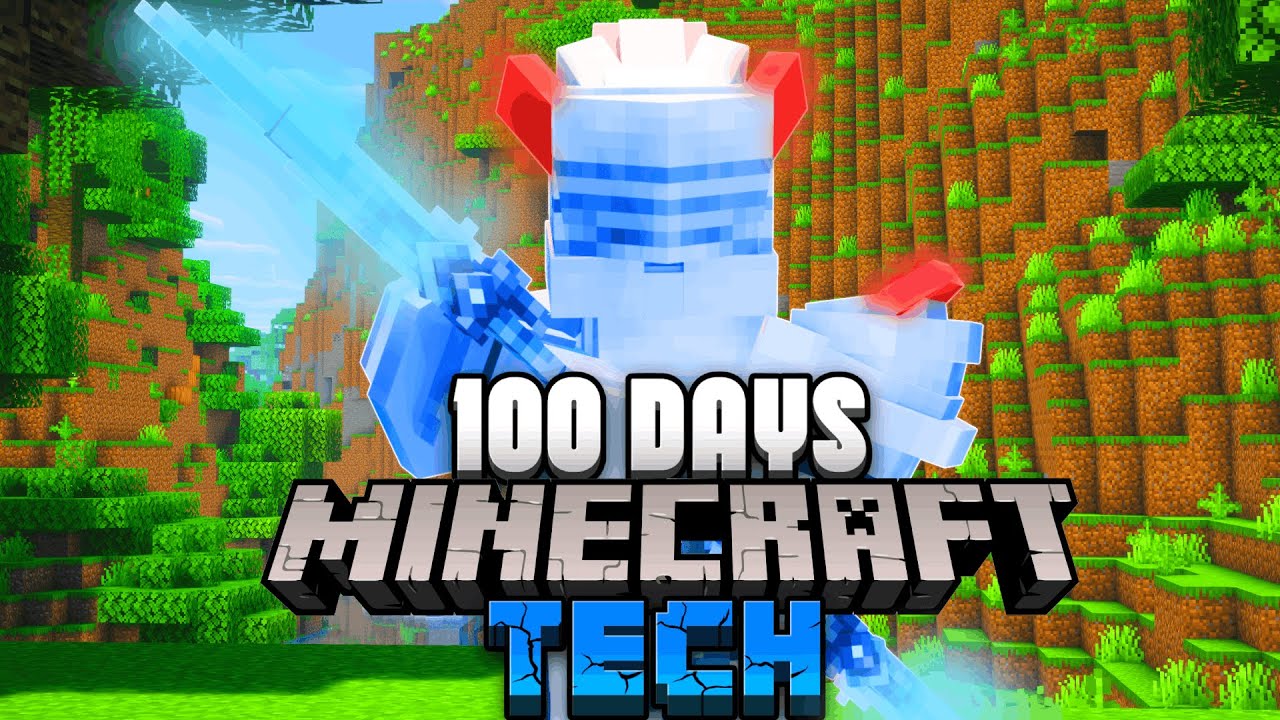 I Survived 100 Days as a TECH WARRIOR in ALL THE MODS!