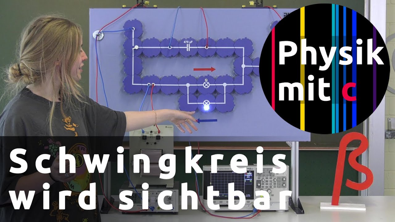 Experiment zum elektromagnetischen Schwingkreis