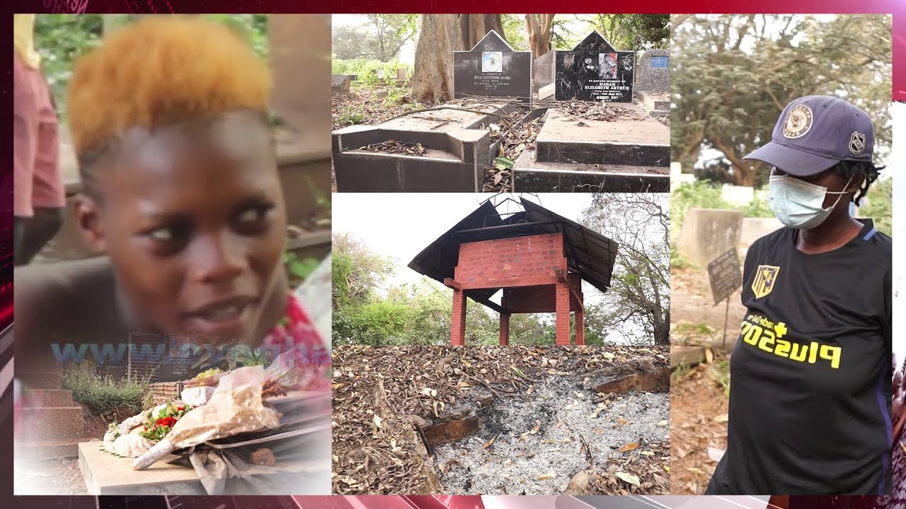 Oheneba Media Storms Cemetery After Abena Reveal How She Feels Living In Cemetery With Her Boyfriend