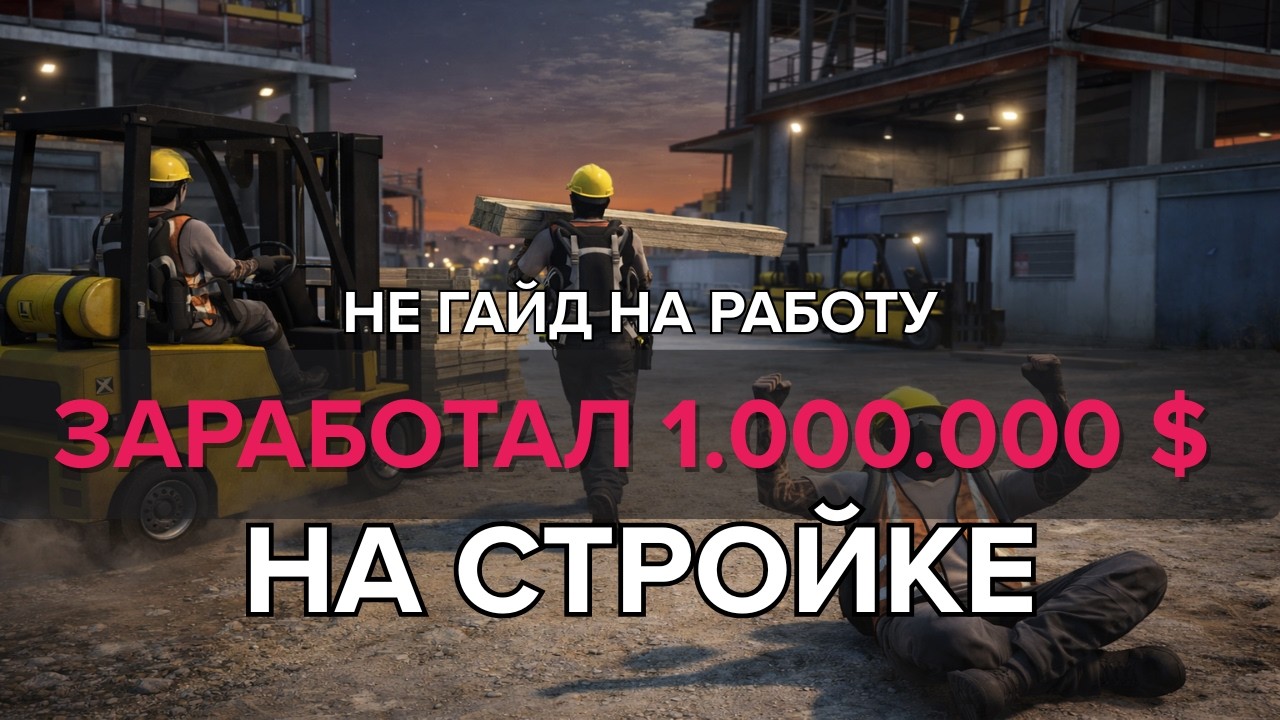 1.000.000$ НА СТРОЙКЕ ПРОКАЧАЛ РАБОТУ СТРОИТЕЛЯ НА МАКСИМУМ ГТА5 РП MajesticRP