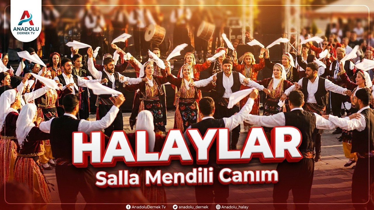 Recep Dönmez - Salla Mendili Canım (Halaylar) !! ANADOLU DERNEK TV !!