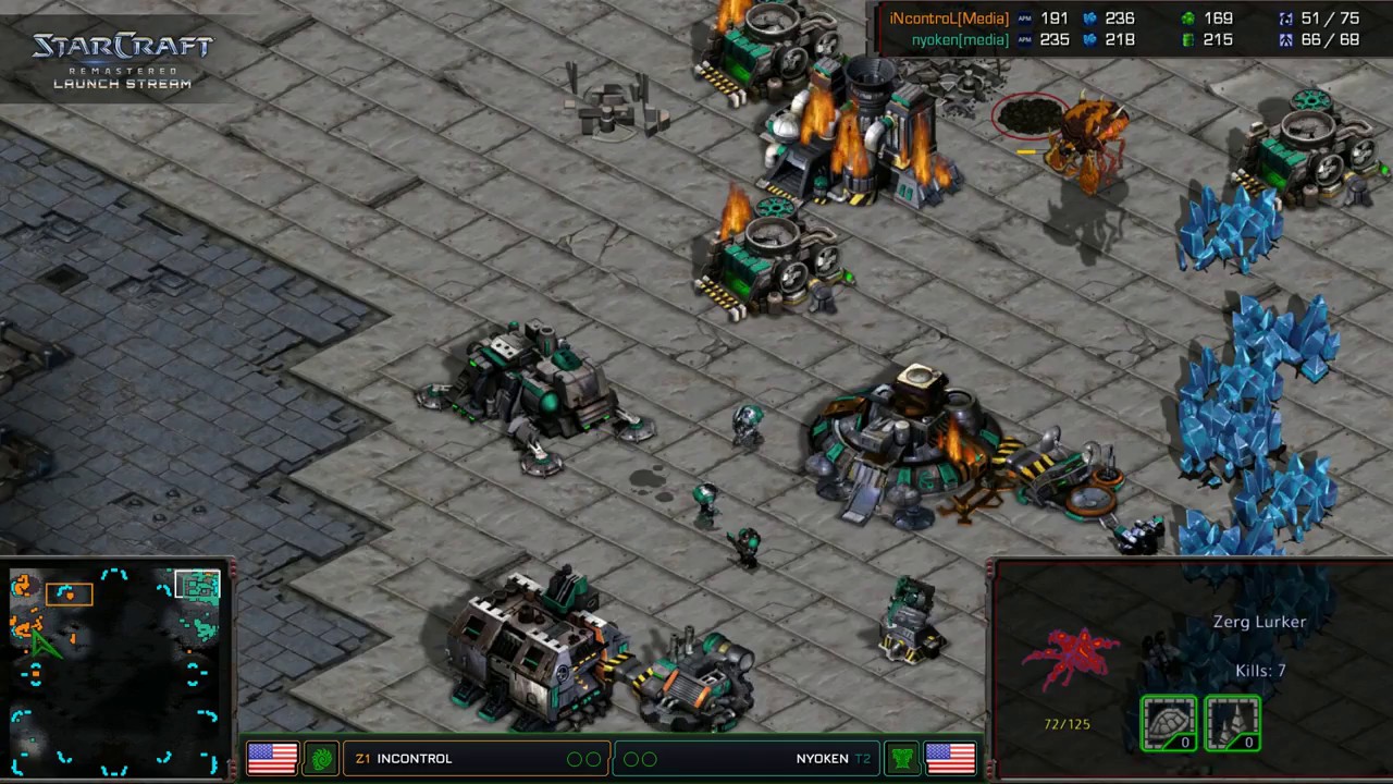 Nyoken vs iNcontroL  TvZ  Starcraft Remastered Launch Event