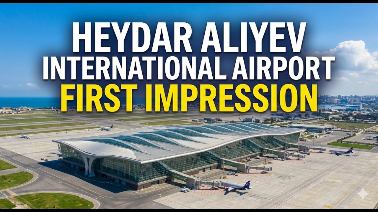 Baku Heydar Aliyev Airport | First Impressions ✈️ Azerbaijan Travel Vlog
