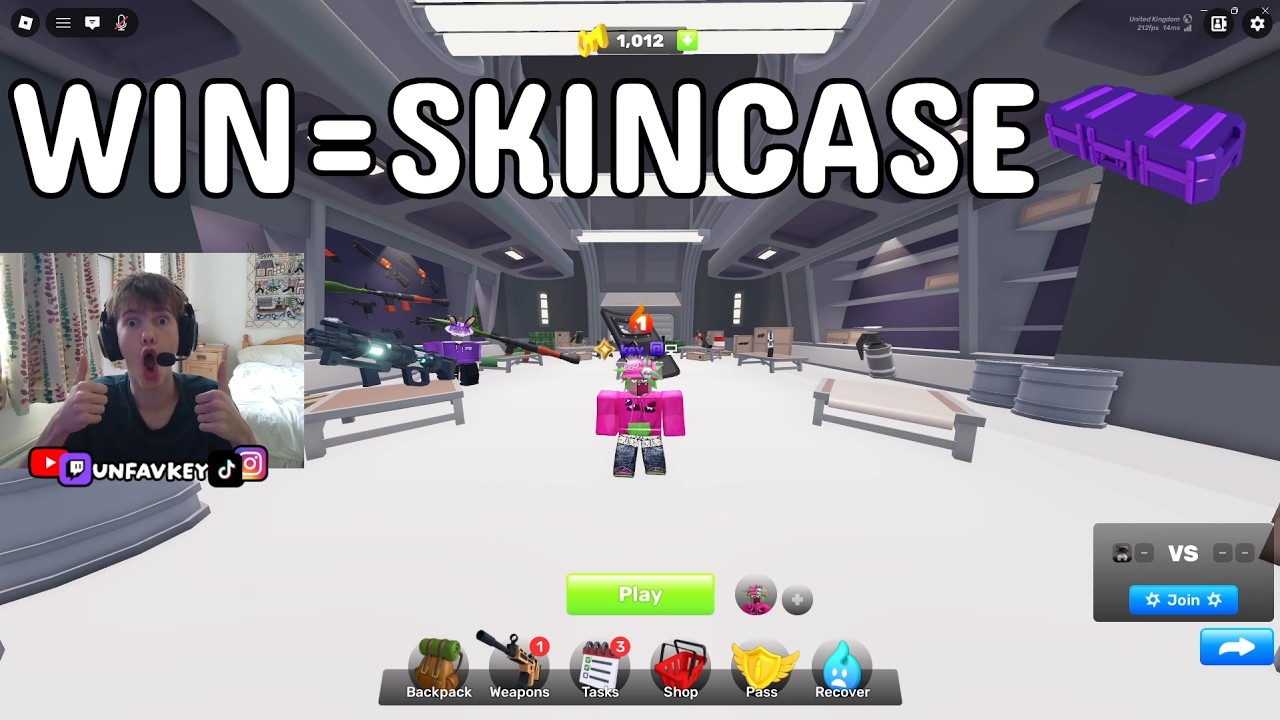 BEAT ME IN 1V1 = SKINCASE!