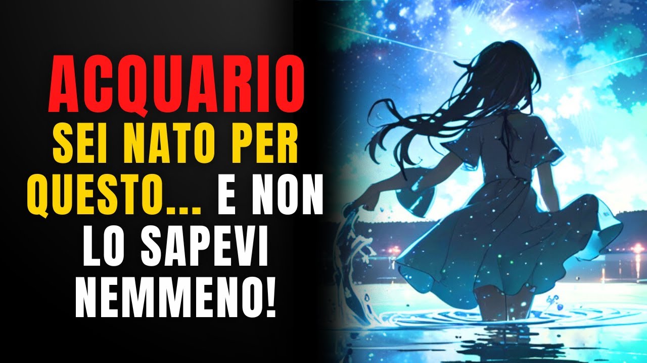♒ ACQUARIO, ecco cosa succede quando DIO ALLINEA la tua ANIMA con il PROPOSITO del tuo SEGNO