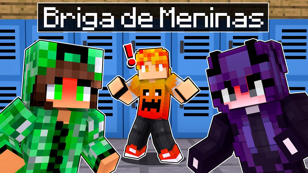 AS MENINAS da escola de MONSTROS BRIGARAM por mim no Minecraft