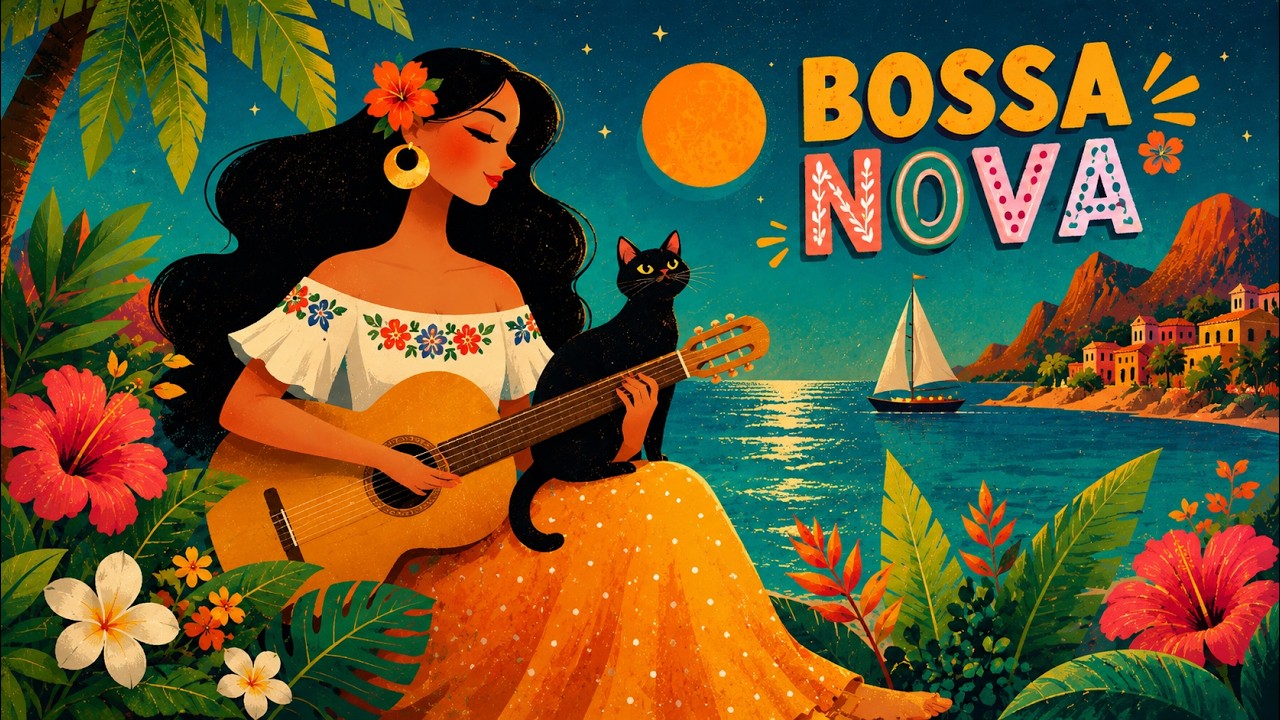 Morning Bossa Nova Cafe ☕ Brazilian Jazz Music for Relaxing, Studying & Working