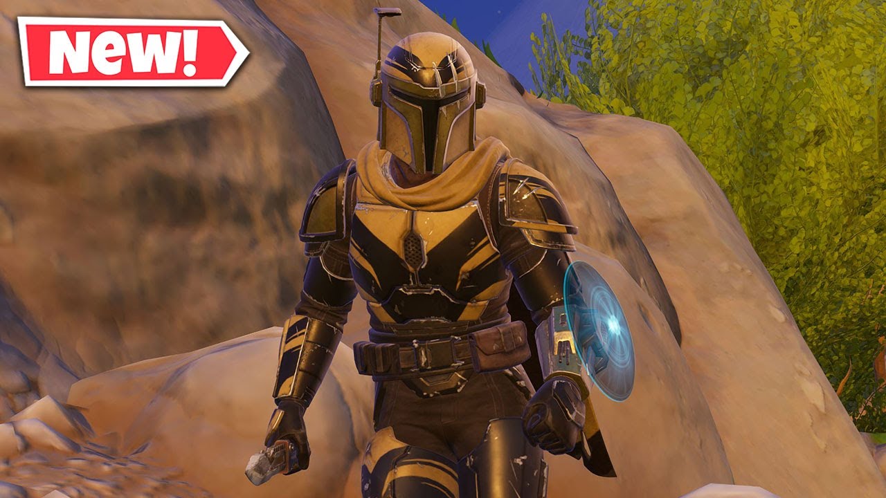 NEW MANDALORIAN WARRIOR Skin Gameplay In Fortnite! (Fully Customizable Armor)
