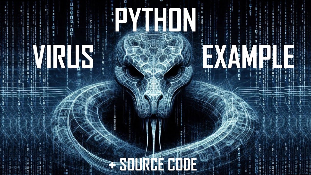 🐍 UNDETECTABLE PYTHON VIRUS EXAMPLE + SOURCE CODE [MALWARE] #make #python #malware #coding