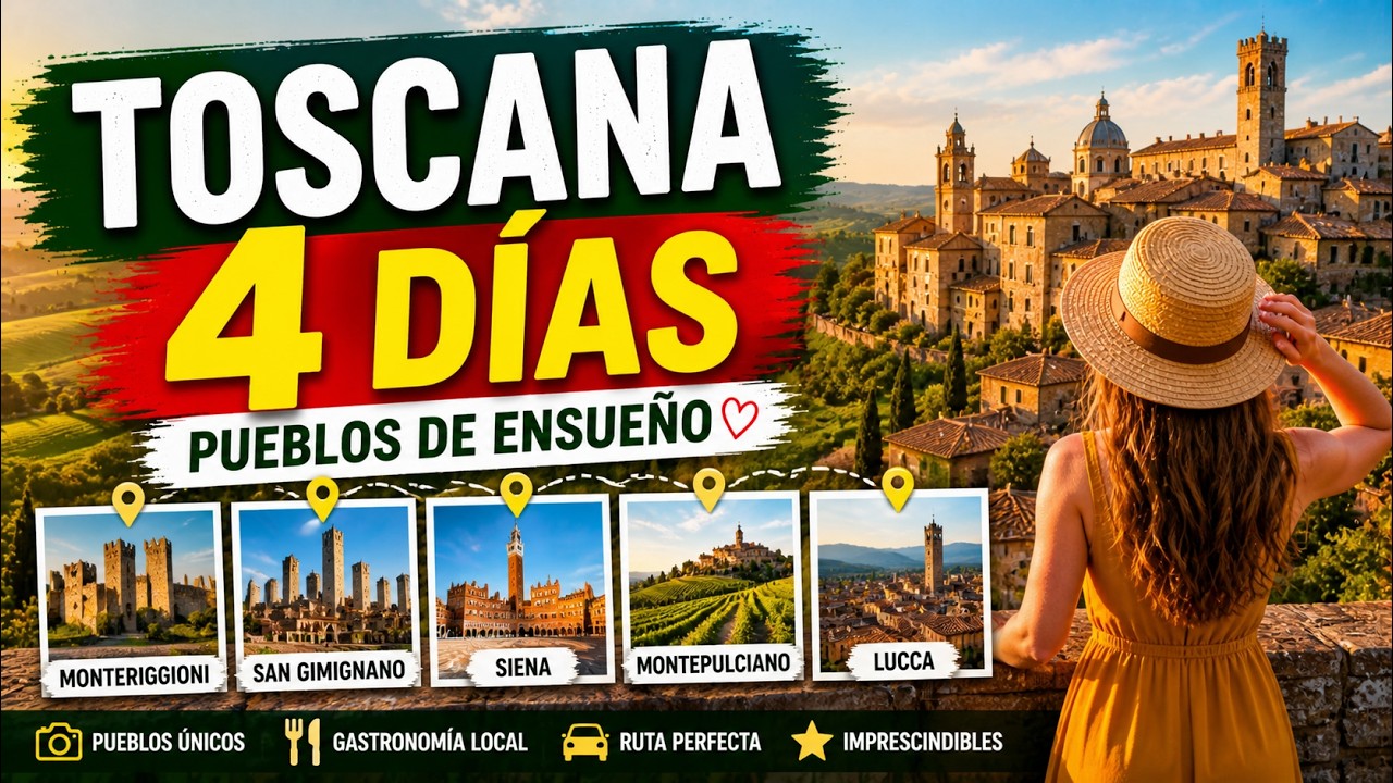 Ruta por la Toscana: Descubre los Pueblos Más Encantadores de Italia en 4 Días