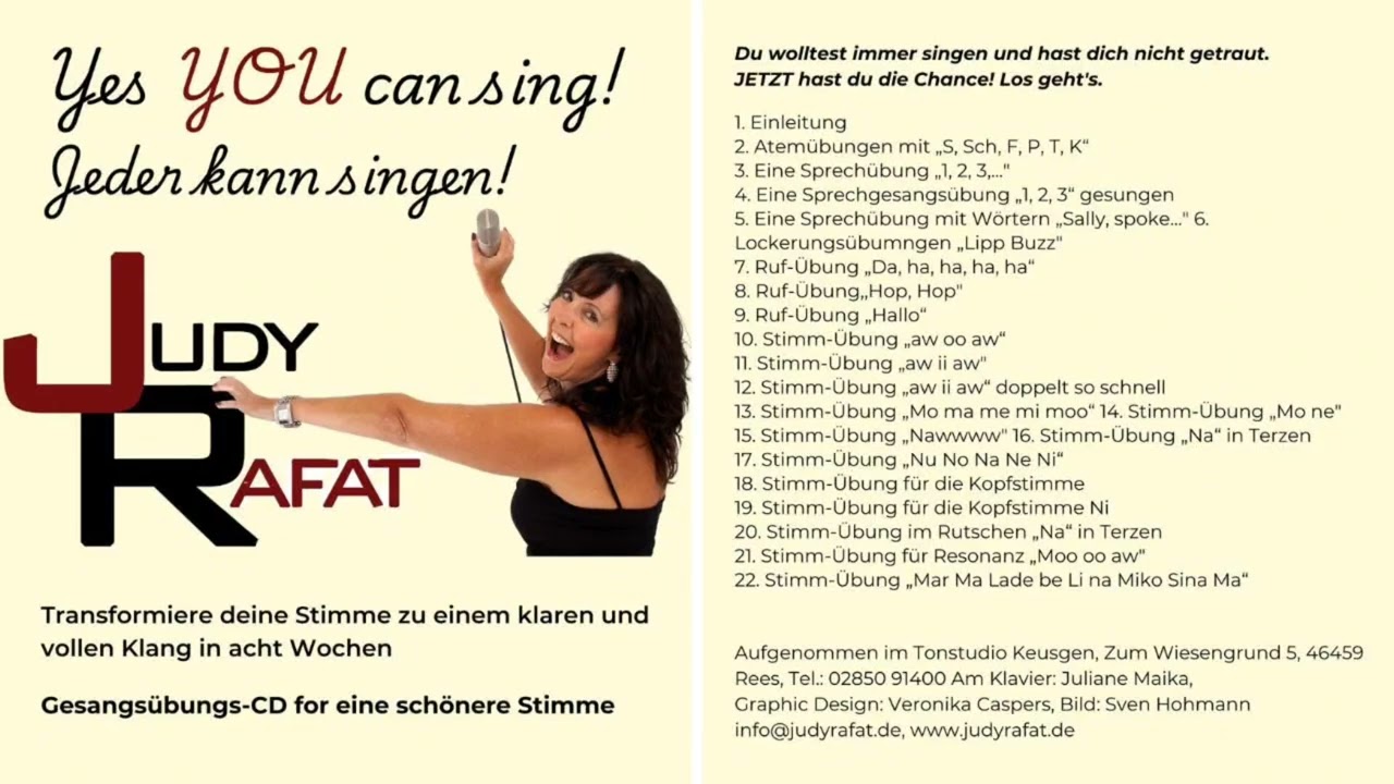 Stimm Übung mo ma me mi moo - Yes You Can Sing! (German)