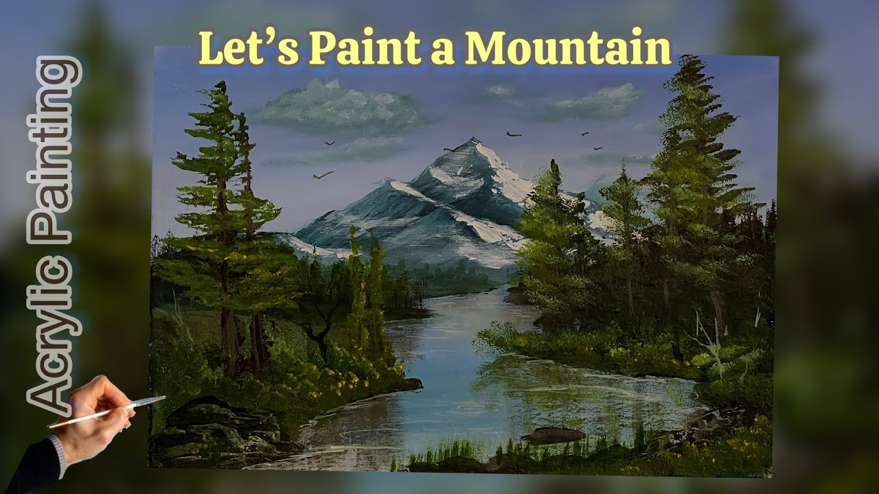 Mountain Acrylic Painting lesson