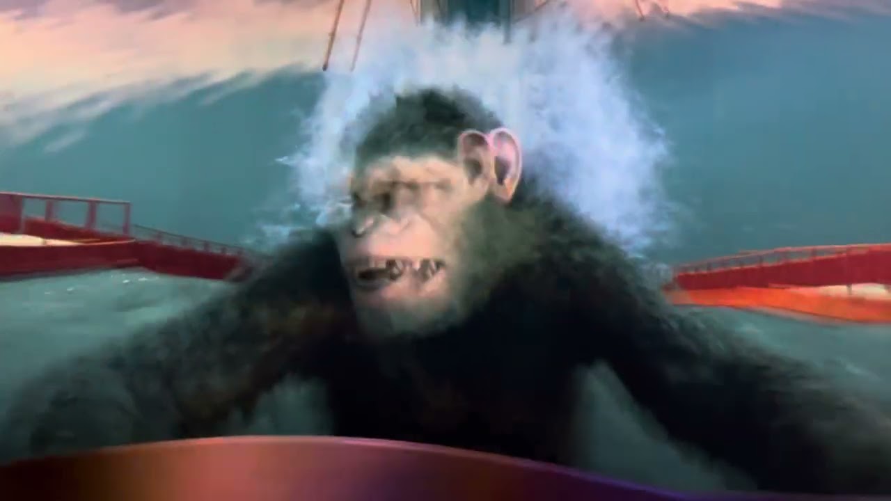 Skyworld 3D show Planet of the Ape. Watch with 3D glass