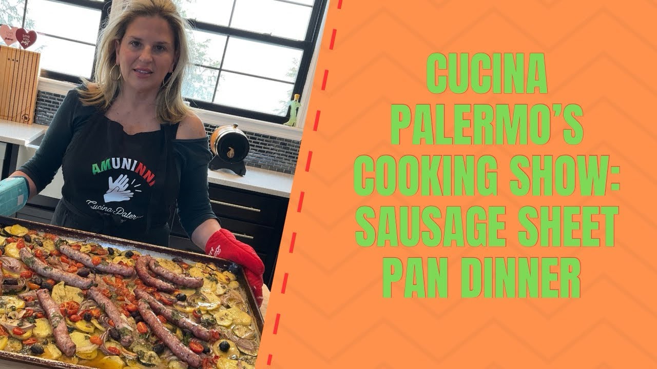 Кулинарное шоу Cucina Palermo: ужин из колбасок на противне.