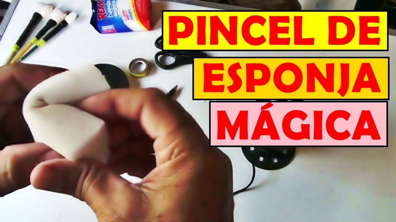 COMO FAZER Pincel de esponja mágica