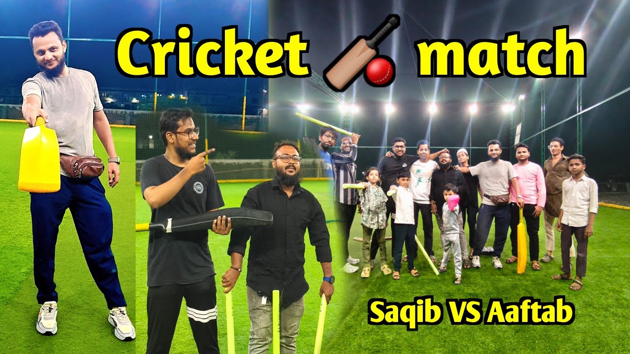 Cricket 🏏 match Aaftab VS Saqib full Vlog 