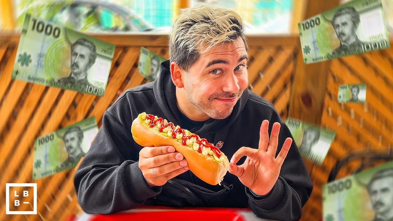 COMIENDO solo COMPLETOS de $1.000 pesos en CHILE! | D&iacute;a del Completo en TALCA