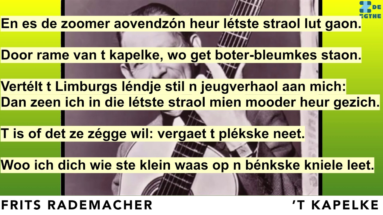 't Kapelke, Frits Rademacher